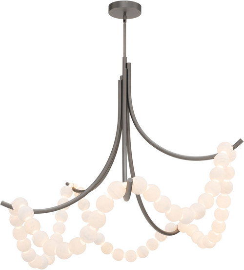 Modern Forms FM-50446-AN Parel Contemporary Antique Nickel LED Hanging Chandelier