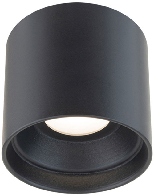 Modern Forms FM-W46205-BK Squat Modern Black LED Outdoor Flush Mount Light Fixture