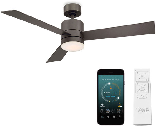Modern Forms FR-W1803-52L-BZ Axis Bronze LED Interior / Exterior 52" Home Ceiling Fan