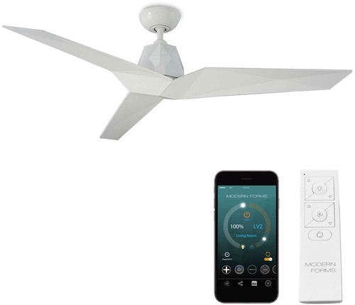 Modern Forms FR-W1810-60-GW Vortex Gloss White Indoor / Outdoor 60" Home Ceiling Fan
