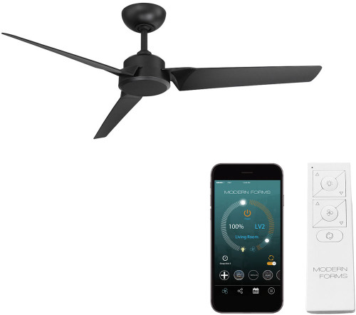 Modern Forms FR-W1910-52-MB Roboto Matte Black Indoor / Outdoor 52" Ceiling Fan