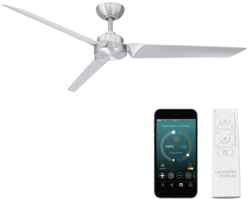 Modern Forms FR-W1910-62-BA Roboto Brushed Aluminum Interior / Exterior 62" Home Ceiling Fan