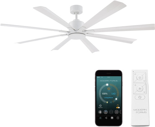 Modern Forms FR-W2403-65-MW Size Matters Modern Matte White 65" Ceiling Fan