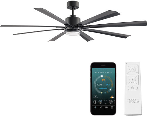 Modern Forms FR-W2403-84L-MB Size Matters Contemporary Matte Black LED 84" Home Ceiling Fan