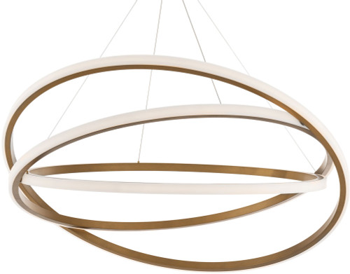 Modern Forms PD-24848-AB Veloce Contemporary Aged Brass LED Pendant Light