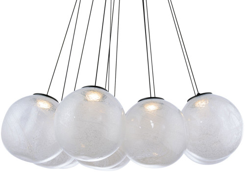 Modern Forms PD-28812-BK Cosmic Black LED Multi Drop Lighting Fixture