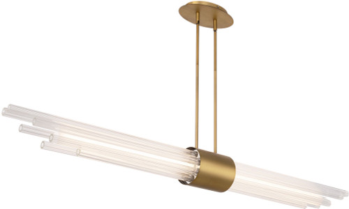 Modern Forms PD-30156-AB Luzerne Contemporary Aged Brass LED Island Lighting