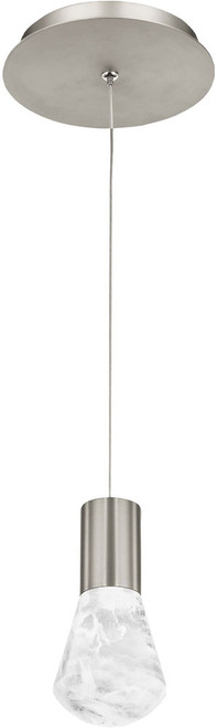 Modern Forms PD-40106-SN Plum Contemporary Satin Nickel LED Mini Ceiling Pendant Light