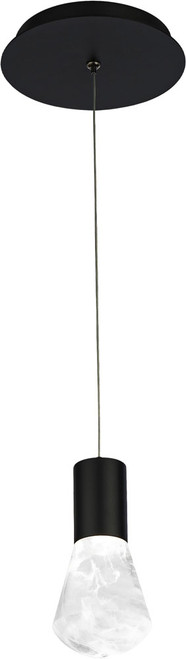 Modern Forms PD-40106-BK Plum Contemporary Black LED Mini Hanging Light