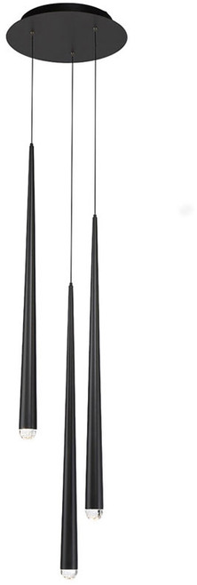 Modern Forms PD-41703R-BK Cascade Black LED Multi Hanging Light