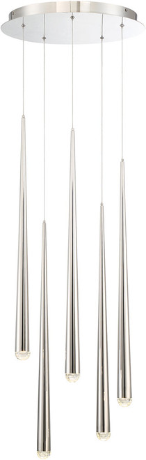 Modern Forms PD-41705R-PN Cascade Polished Nickel LED Multi Lighting Pendant