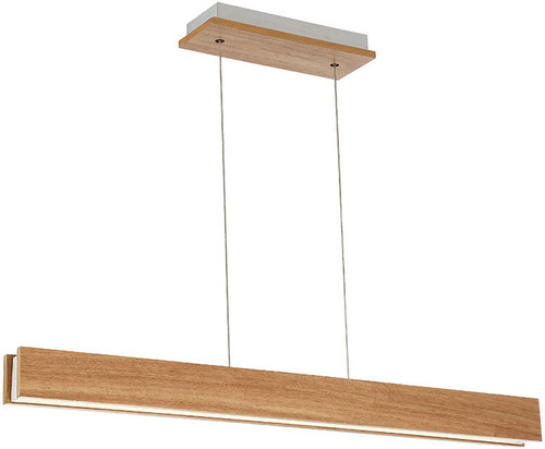 Modern Forms PD-58738-WAL Drift Modern Walnut LED Kitchen Island Light