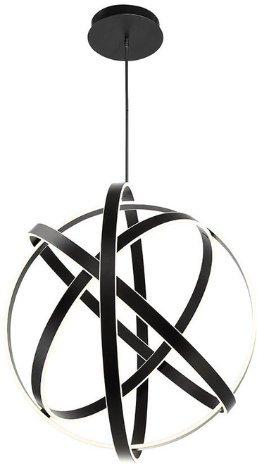 Modern Forms PD-61738-BK Kinetic Contemporary Black LED 38" Pendant Lighting