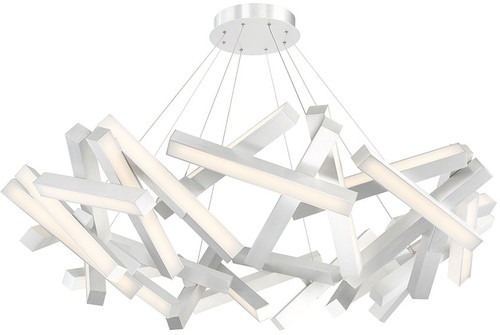 Modern Forms PD-64861-AL Chaos Modern Brushed Aluminum LED Chandelier Lighting