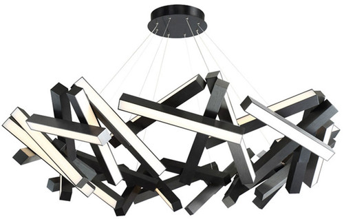 Modern Forms PD-64861-BK Chaos Modern Black LED Chandelier Lamp