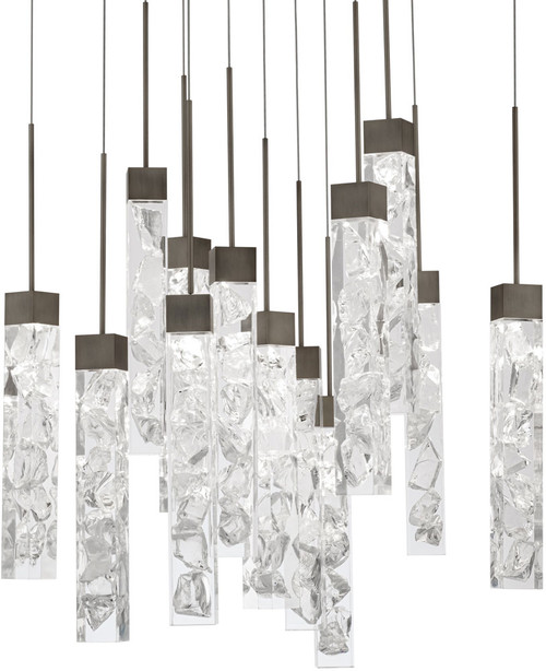 Modern Forms PD-78013S-AN Minx Modern Antique Nickel LED Multi Ceiling Pendant Light