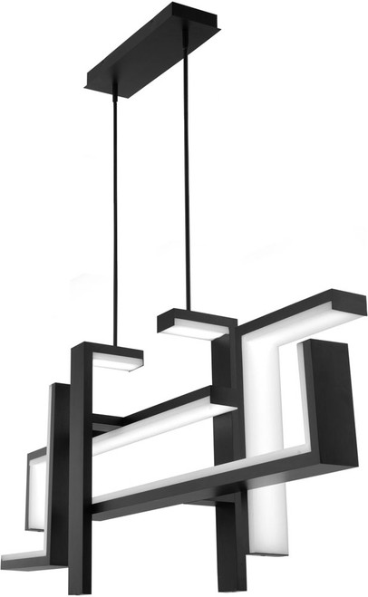 Modern Forms PD-80056-BK Jackal Modern Black LED Island Lighting
