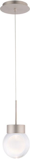 Modern Forms PD-82006-SN Double Bubble Satin Nickel LED Mini Pendant Light Fixture