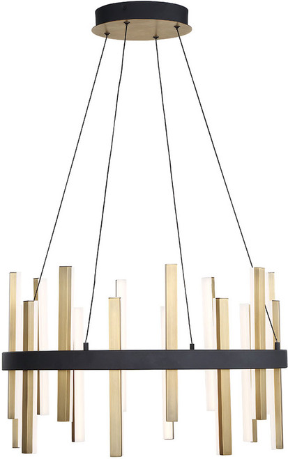 Modern Forms PD-87924-BK-AB Harmonix Modern Black Aged Brass LED Pendant Lighting Fixture