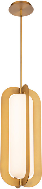 Modern Forms PD-94322-AB Echelon Modern Aged Brass LED Mini Hanging Lamp