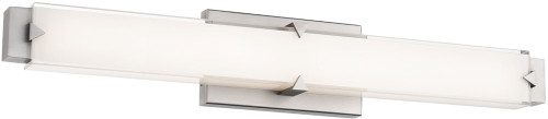 Modern Forms WS-7527-BN Carlisle Modern Electroplated Brushed Nickel LED 27" Bathroom Wall Light Fixture
