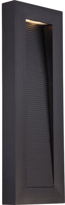 Modern Forms WS-W1122-BK Urban Contemporary Black LED Outdoor Wall Light Sconce
