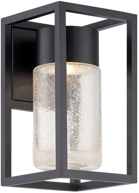 Modern Forms WS-W5411-BK Structure Black LED Outdoor Wall Sconce Light