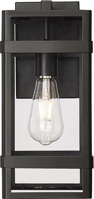 Millennium 10701-PBK Payton Powder Coated Black 14" Outdoor Wall Light Fixture