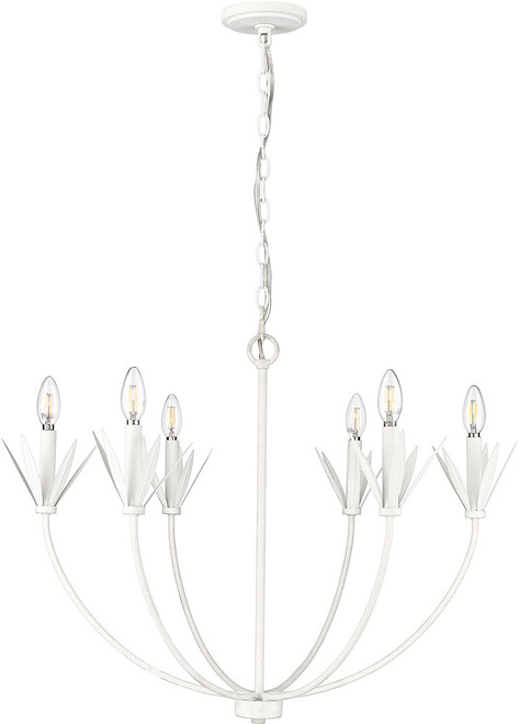 Millennium 12706-TWH Primrose Contemporary Textured White Lighting Chandelier
