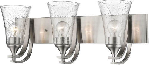 Millennium 1493-SN Natalie Modern Satin Nickel 3-Light Bathroom Light