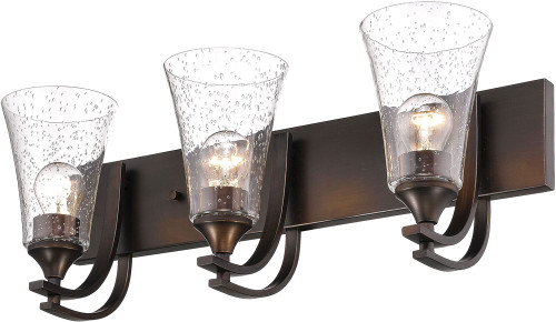 Millennium 1493-RBZ Natalie Modern Rubbed Bronze 3-Light Bath Lighting