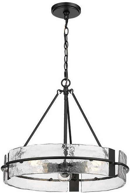 Millennium 19503-MB Rezi Contemporary Matte Black 20" Hanging Lamp