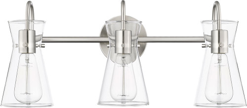 Millennium 21003-BN Camellia Contemporary Brushed Nickel 3-Light Bathroom Lighting Sconce