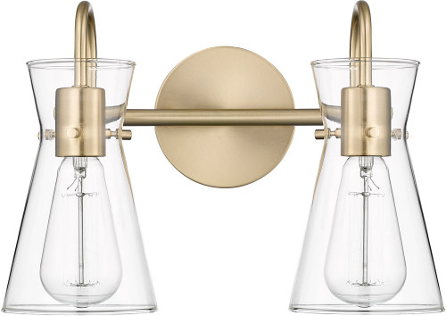 Millennium 21002-MG Camellia Contemporary Modern Gold 2-Light Bathroom Wall Sconce