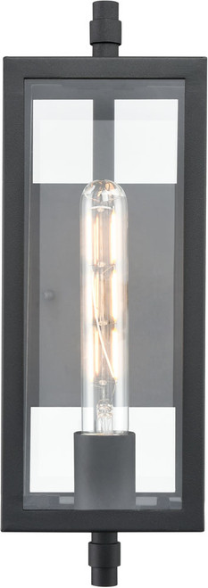 Millennium 230001-TBK Messi Contemporary Textured Black Outdoor Wall Light Sconce