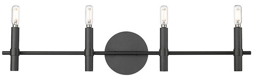 Millennium 25604-MB Skyva Modern Matte Black 4-Light Vanity Lighting Fixture