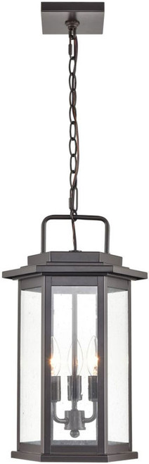Millennium 2687-PBZ Ellis Powder Coat Bronze Outdoor Drop Ceiling Light Fixture