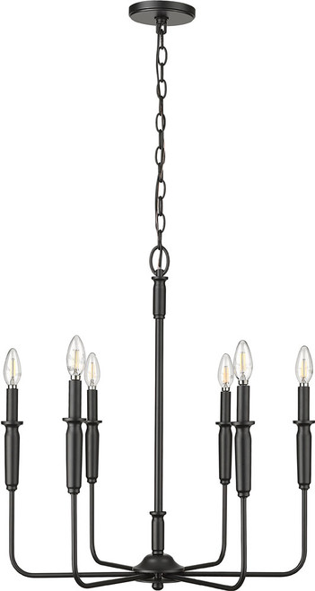 Millennium 29306-MB Savanne Modern Matte Black Mini Chandelier Light