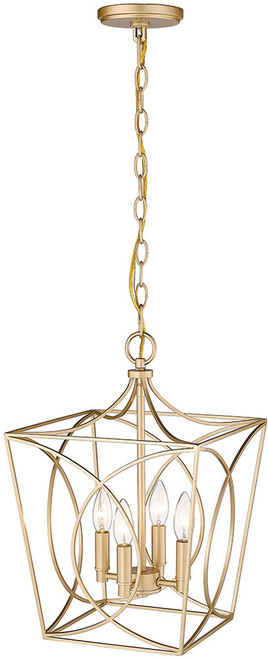 Millennium 4001-PMG Tracy Contemporary Painted Modern Gold 12" Entryway Light Fixture