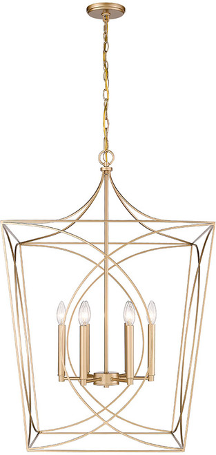 Millennium 4003-PMG Tracy Contemporary Painted Modern Gold 24" Entryway Light Fixture