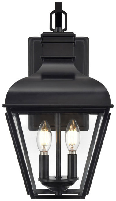 Millennium 43102-MB Edenton Matte Black 9" Outdoor Wall Lighting