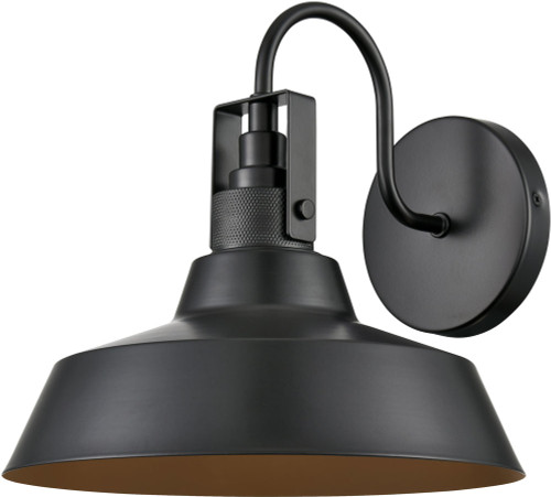 Millennium 71101-PBK Axell Vintage Powder Coated Black Exterior Wall Sconce