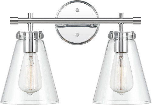 Millennium 8122-CH Modern Chrome 2-Light Bath Lighting Fixture
