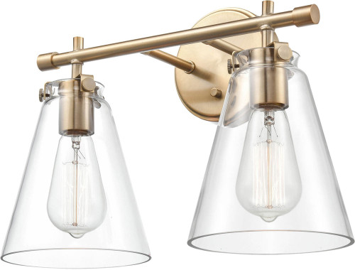 Millennium 8122-MG Contemporary Modern Gold 2-Light Bathroom Light Fixture