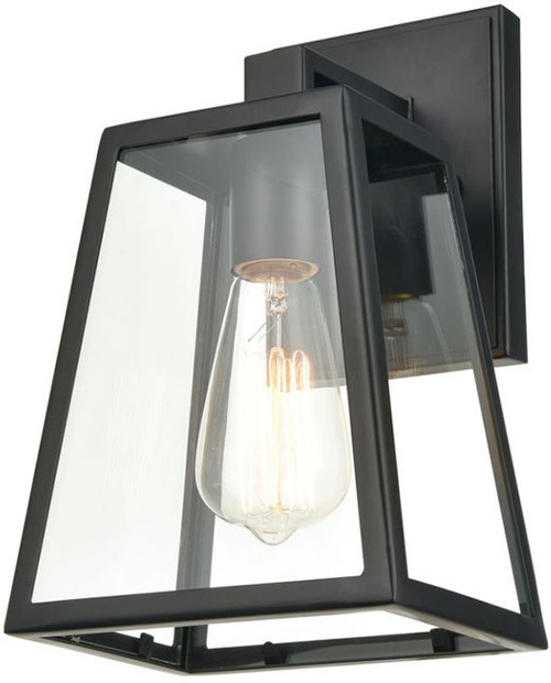 Millennium 8041-PBK Grant Modern Powder Coat Black Exterior 11" Wall Lighting