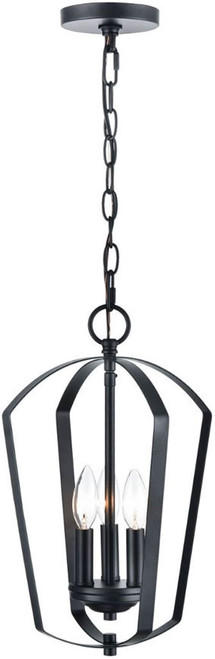 Millennium 9823-MB Ivey Lake Matte Black 11" Foyer Lighting Fixture