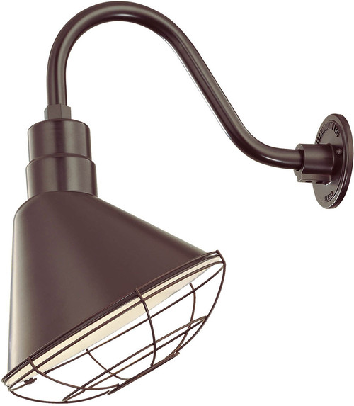 Millennium RLM RAS12-ABR R Series Architectural Bronze 12" Exterior Lamp Sconce