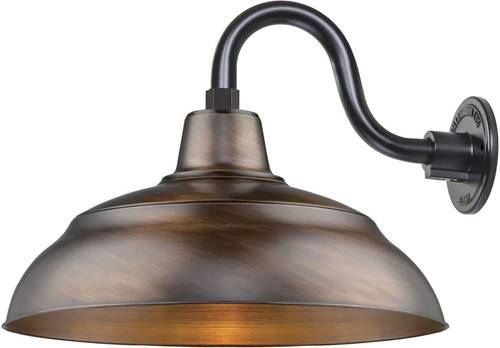 Millennium RWHS17-NC-GOOSENECK R Series Retro Natural Copper 17" Exterior Lamp Sconce