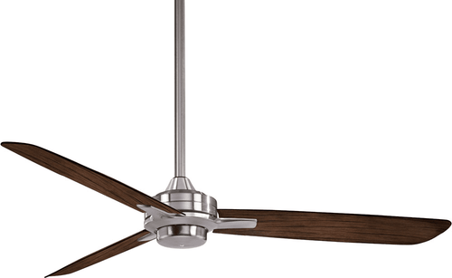 Minka Aire F727-BN/MM Rudolph Modern Brushed Nickel with Medium Maple 52" Home Ceiling Fan