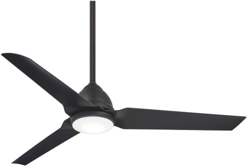 Minka Aire F753L-CL Java Contemporary Coal LED 54" Interior / Exterior Home Ceiling Fan